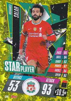 Mohamed Salah Liverpool 2020/21 Topps Match Attax CL Star Players #SP05